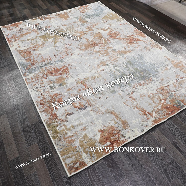 Тонкий Ковер Из Вискозы Дизайн 25 Разноцветный