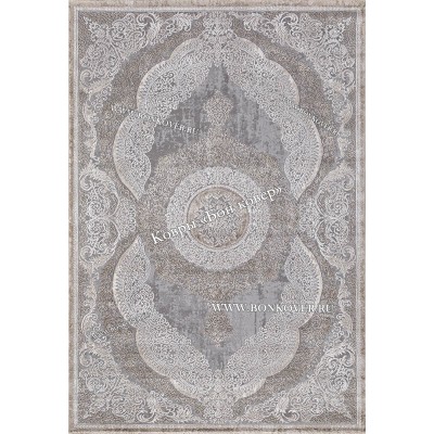 Классический ковер дизайн 85 Серый с коричневым